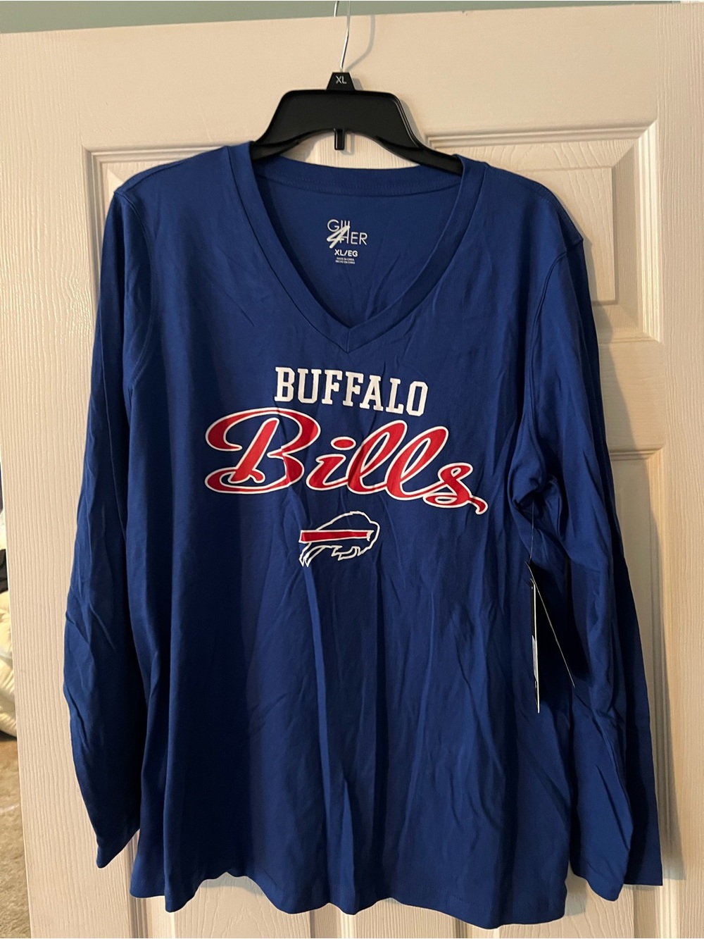 Buffalo Bills Royal Blue Long Sleeve V-Neck Tee